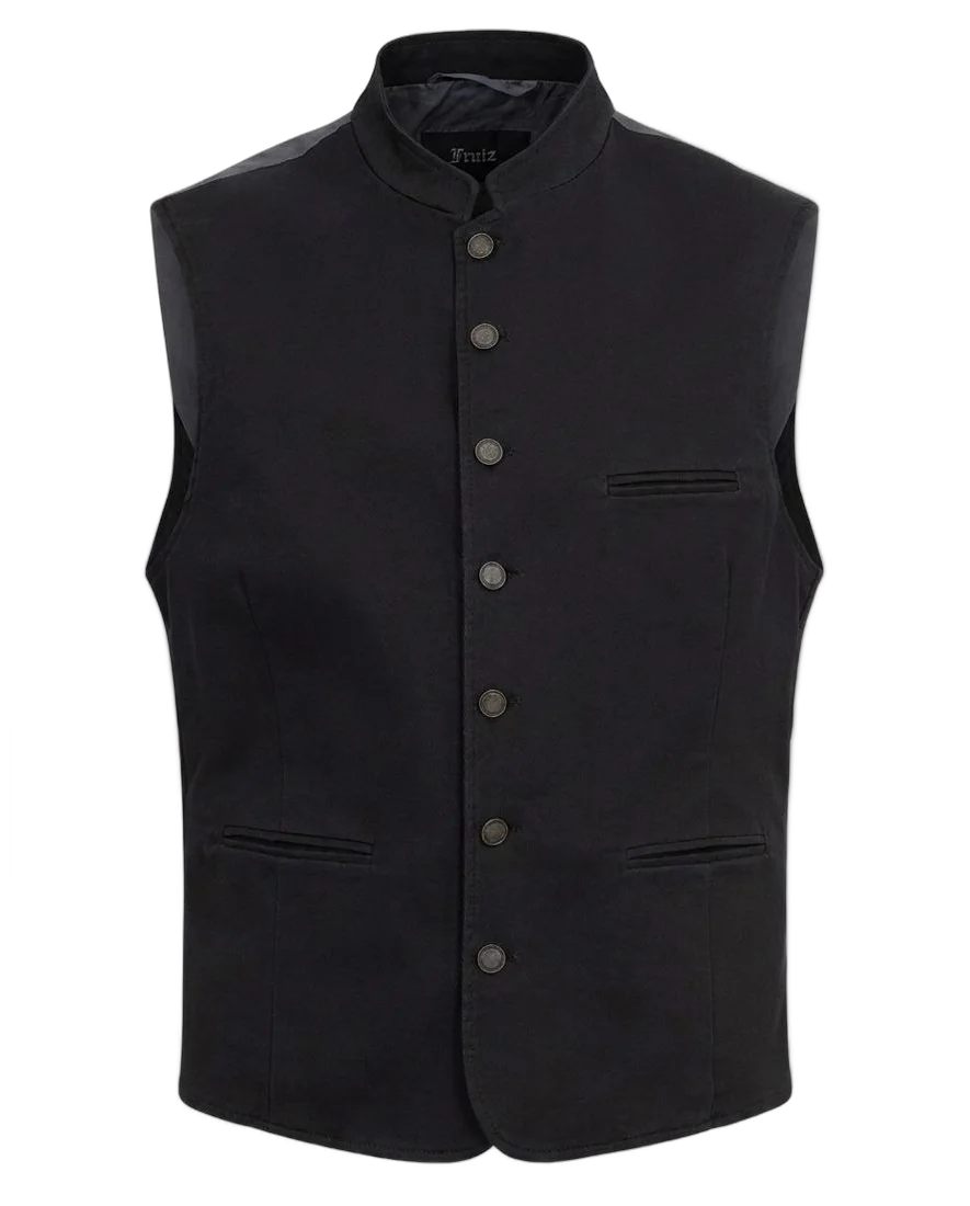 Hans-Peter, Waistcoat · felted wool · black
